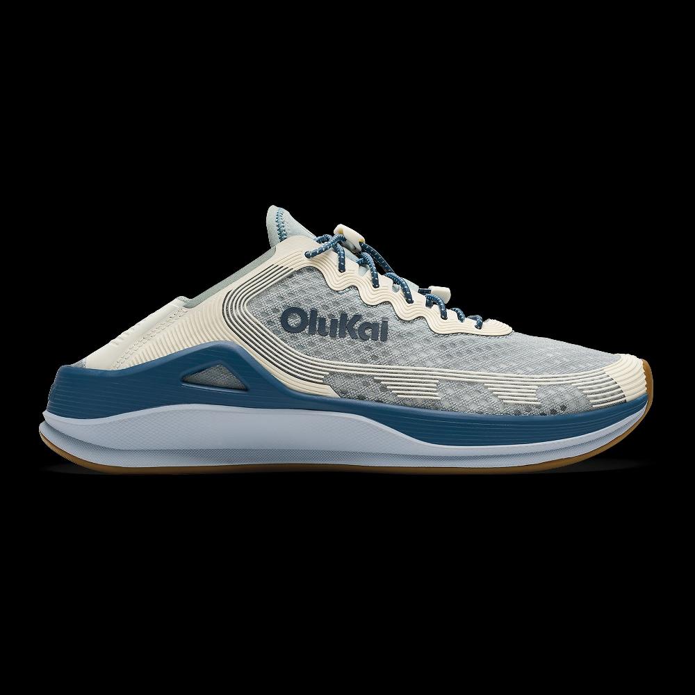 Olukai Blue Pearl/White Sand Ahi Men's Performance Marine Shoes 10554-ELWS