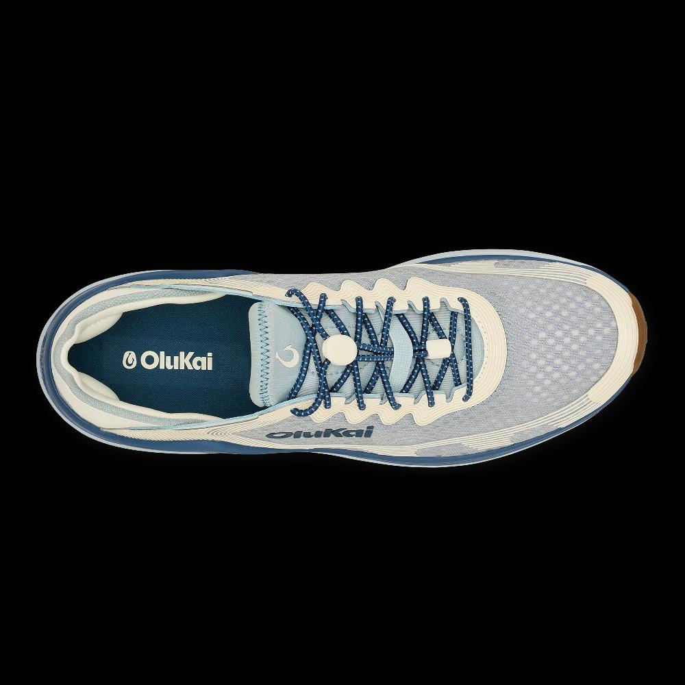 Olukai Blue Pearl/White Sand Ahi Men's Performance Marine Shoes 10554-ELWS