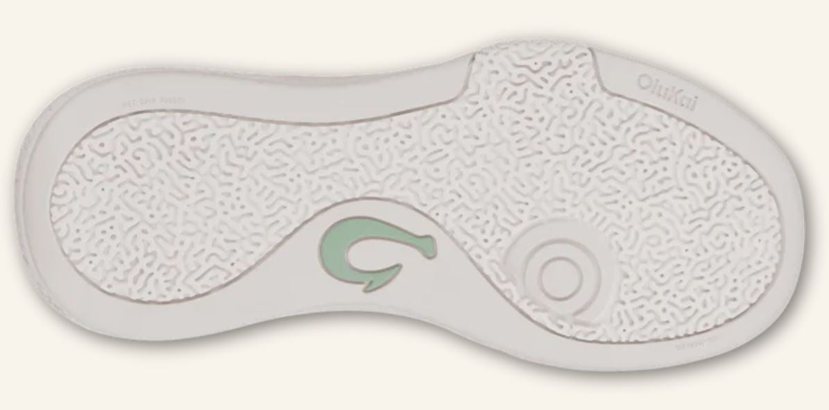 Olukai Bright White/Pale Mint 'Anau Women's Pickleball Shoes 20528-WB7G