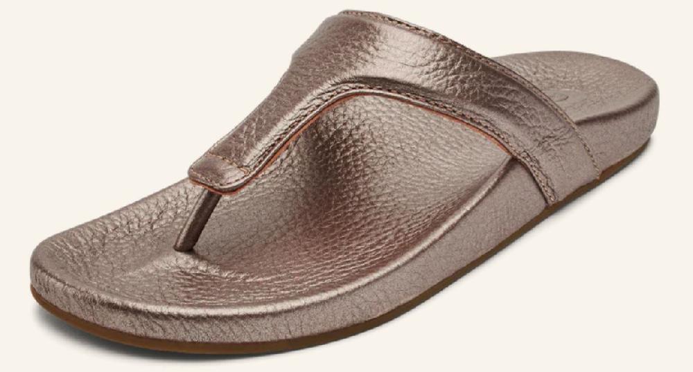 Olukai Bubbly Kipe'a Lipi Women's Elevated Leather Sandals 20502-FAFA