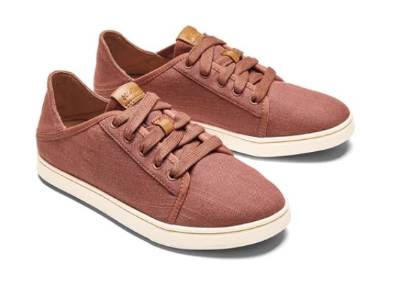 Olukai Cedarwood/Linen Pehuea Li Womens Sneakers 20379-WC2L