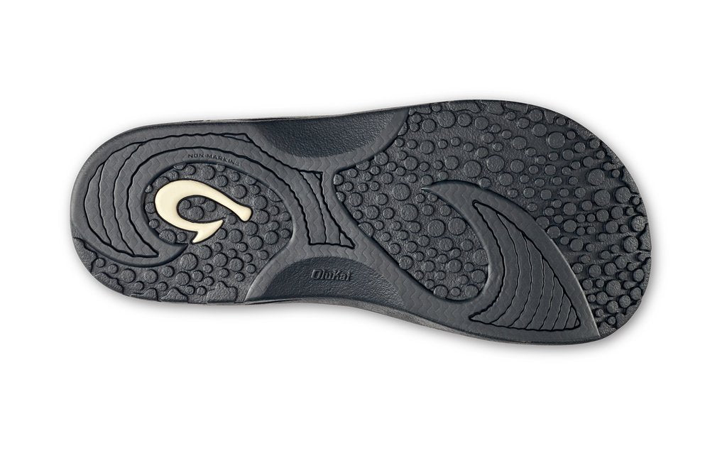 Olukai Charcoal/Charcoal Hokua Mens Beach Comfort Sandals 10161-2626