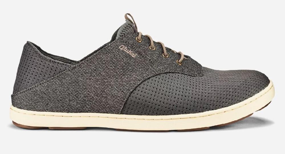 Olukai Charcoal/Clay Nohea Moku Mens Comfort Casual Shoes 10283-2610