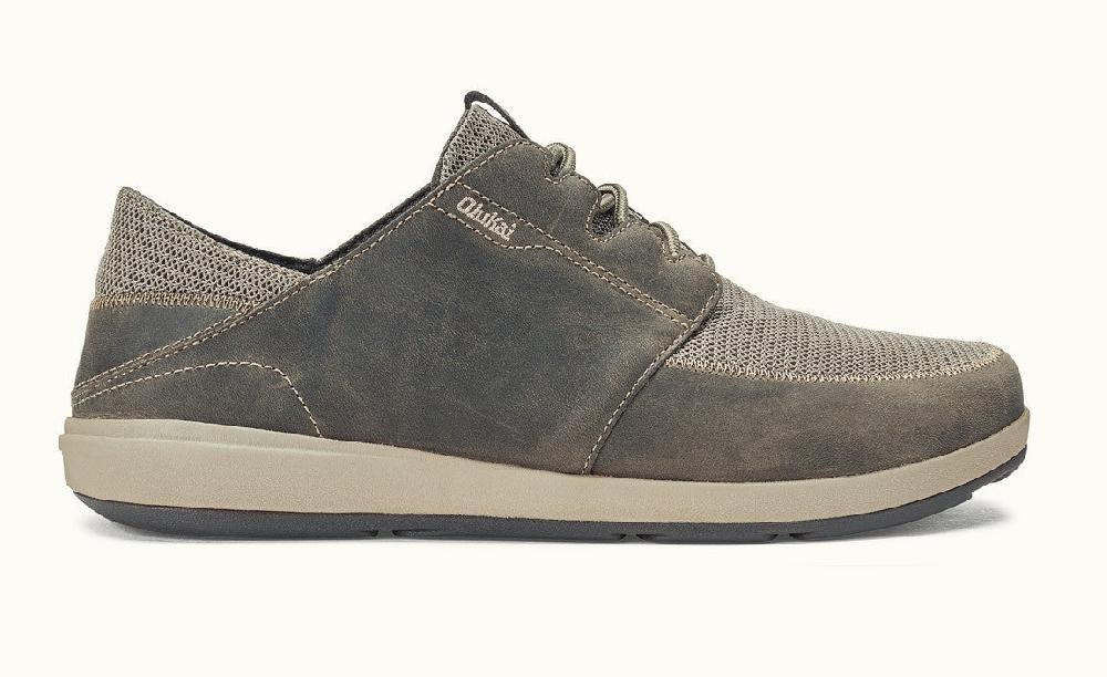 Olukai Clay Makia Lace Mens Comfort Shoes 10362-1028