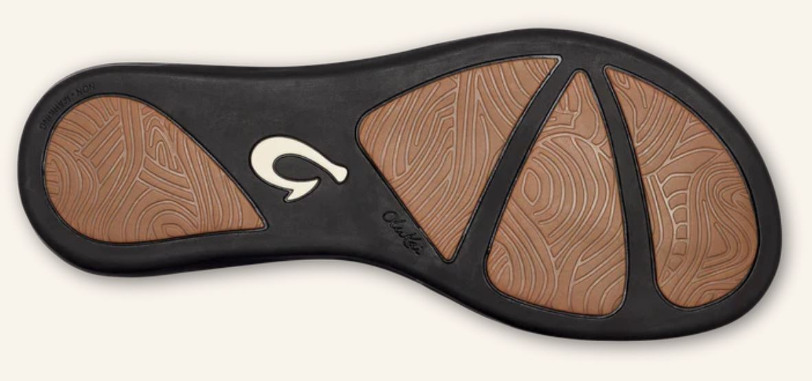 Olukai Dark Java Aukai Womens Everyday Leather Sandals 20442-4848