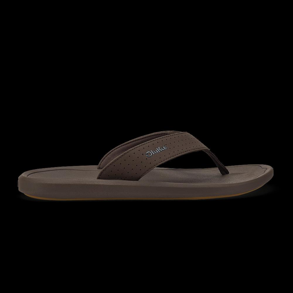 Olukai Dark Java Ki'i Men's Lightweight Beach Sandals 10549-4848