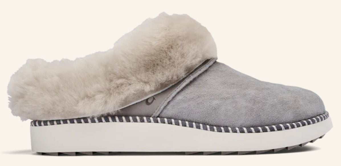Olukai Fog/Mist Grey Ku'i Women's Slip On Slippers 20457-7BDW