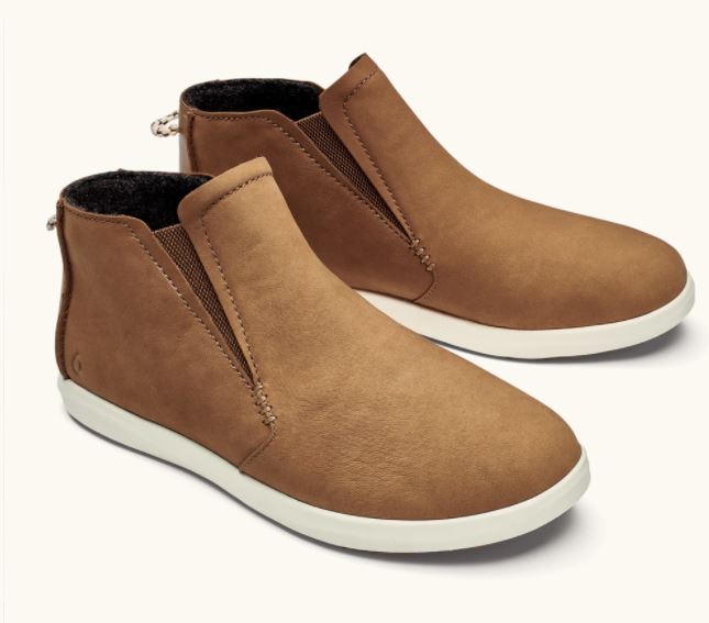 Olukai Fox/Off White Hawai'iloa Manu Hope Womens Waterproof Leather Boots 20397-FX18