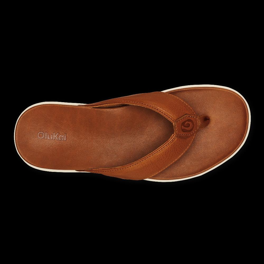 Olukai Fox Olali Men's Leather Sandals 10552-FXFX