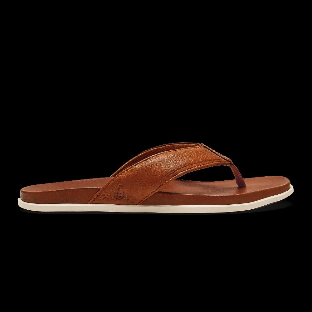 Olukai Fox Olali Men's Leather Sandals 10552-FXFX