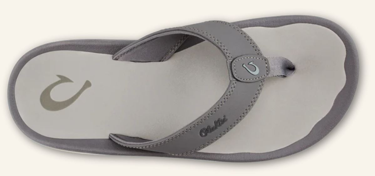 Olukai Graphite Ohana Men's Water-Friendly Beach Sandals 10110-SJSJ