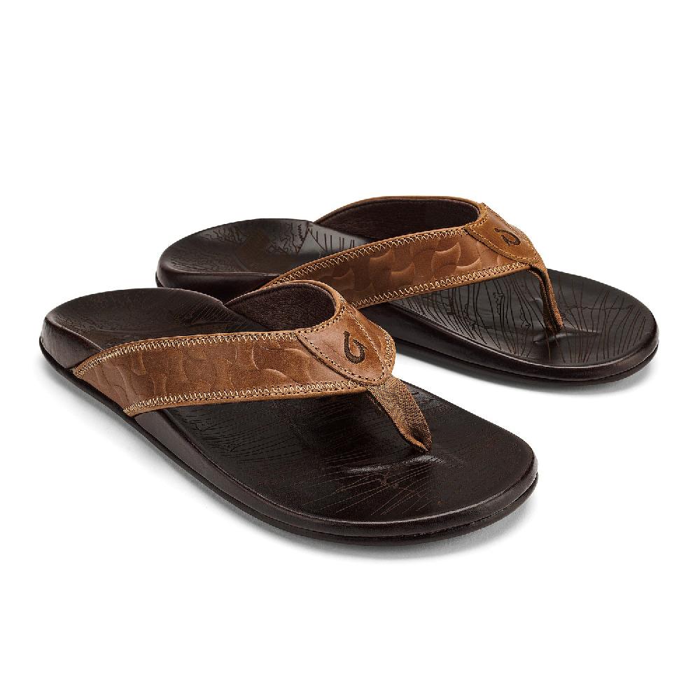 Olukai Hikianalia Leather Men's Beach Sandals 10420-3448