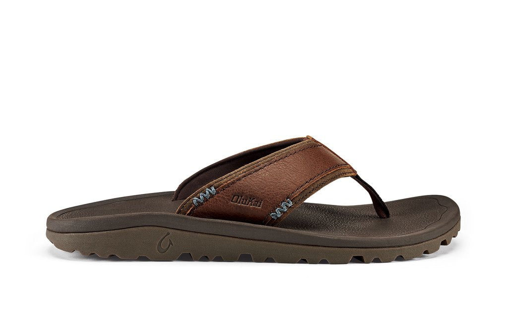 Olukai Koa/Espresso Kua Aina Mens Comfort Beach Sandals 10389-315H