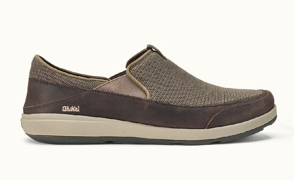 Olukai Makia Mustang/Dark Wood Mens Lightweight Shoes 10363-1363