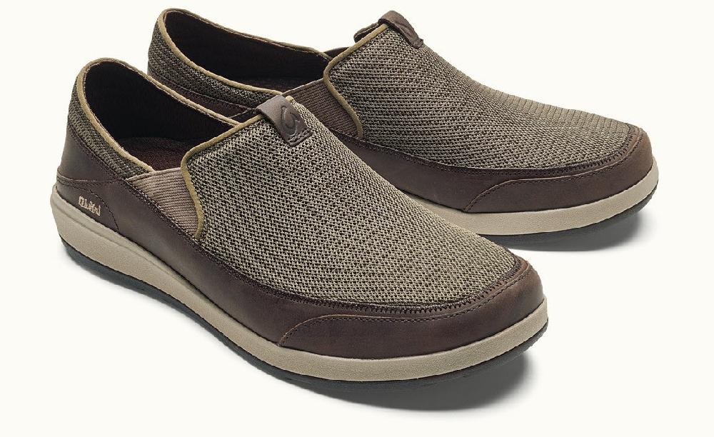 Olukai Makia Mustang/Dark Wood Mens Lightweight Shoes 10363-1363