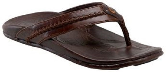 Olukai Mea Ola Dr Java Leather Mens Sandal 10138-4848