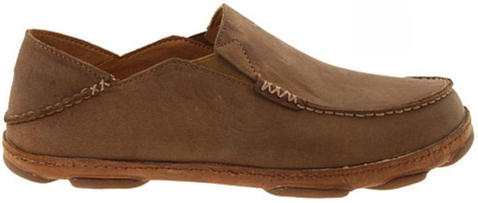 Olukai Moloa Slip On Ray Toffee Leather Mens Casual 10128-2733