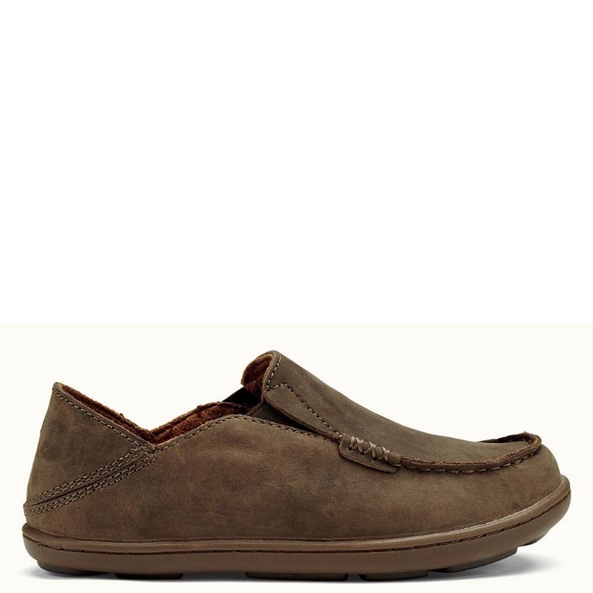 Olukai Moloa Slip-On Tan Leather Kids Casual 30130-2734