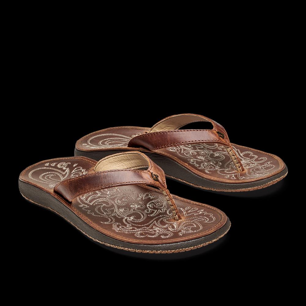 Olukai Natural Paniolo Thong Sandal Womens Shoes 20129-8787