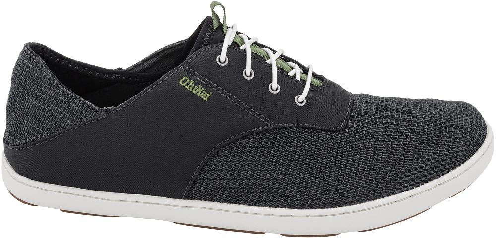 Olukai Nohea Moku Slip On Black Mesh Mens Casual 10283-4040