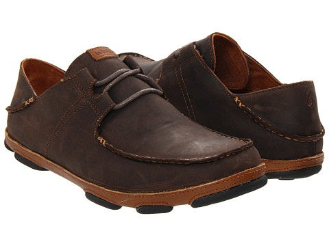 Olukai Ohana Lace Toffe Leather Mens Casual 10171-6333