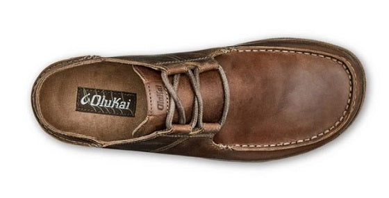 Olukai Ohana Li 'Ili Men's Tan/Mustang Leather Shoes 10404