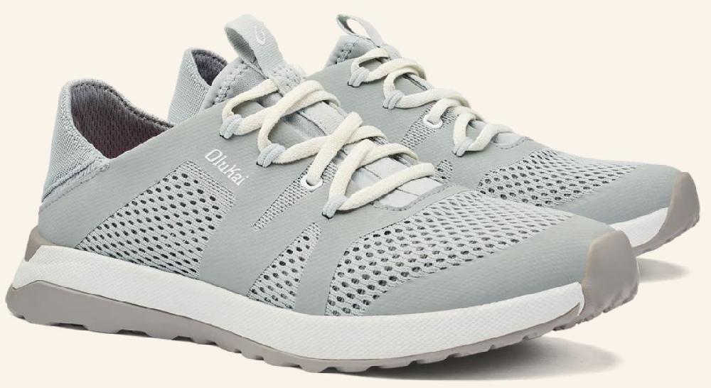 Olukai Pale Grey Huia Women's Sneakers 20492-PGPG