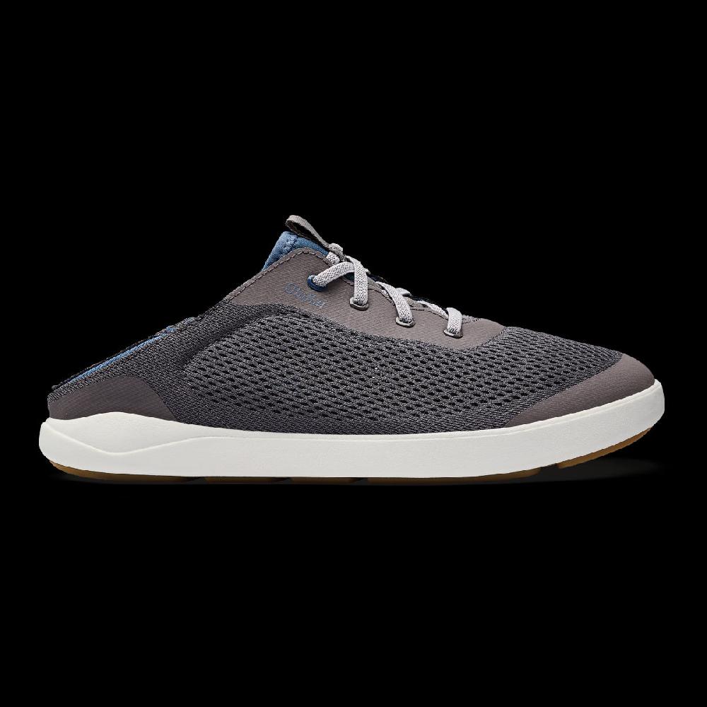 Olukai Pavement/Vintage Blue Moku Pae Men's Breathable Boat Shoes 10472-PVVN