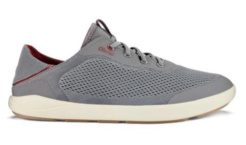 Olukai Poi/Red Ochre Moku Pae Men's No Tie Boat Shoes 10472-25RX