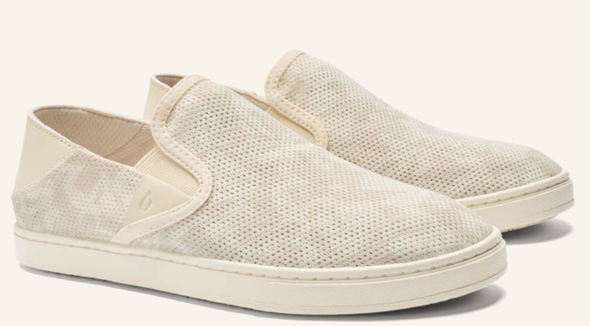 Olukai Puka/White Pehuea Women's Slip-On Shoes 20271-6A4R