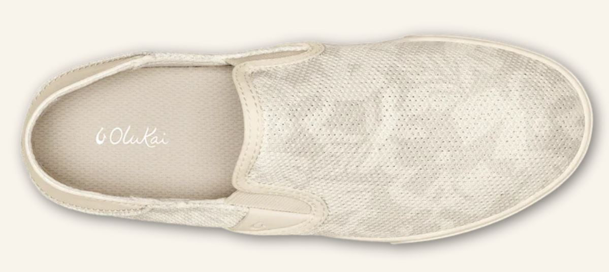 Olukai Puka/White Pehuea Women's Slip-On Shoes 20271-6A4R
