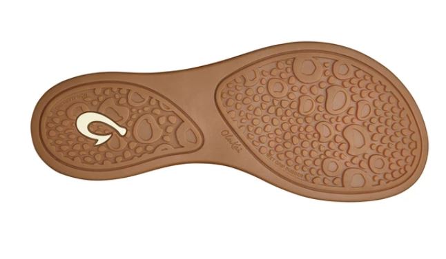 Olukai Sahara/Bubbly Kaekae Leather Womens Beach Sandals 20374-FMFA