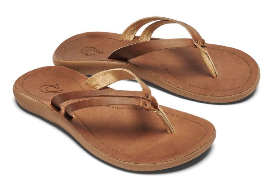Olukai Sahara Kapehe Luana Womens Leather Sandals 20468-FMFM