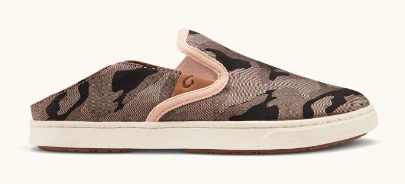Olukai Soft Pink And Ke Au Camo Pehuea Pai Womens Slip On Sneakers 20360-6QKE