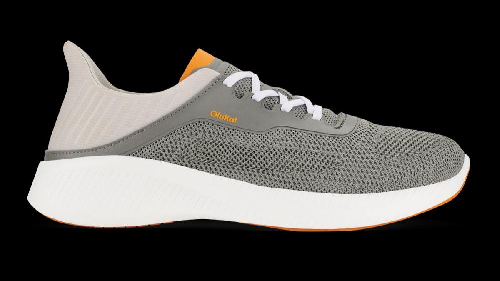 Olukai Storm Grey Island Hopper Men's Travel-Ready Sneakers 10543-4T4T