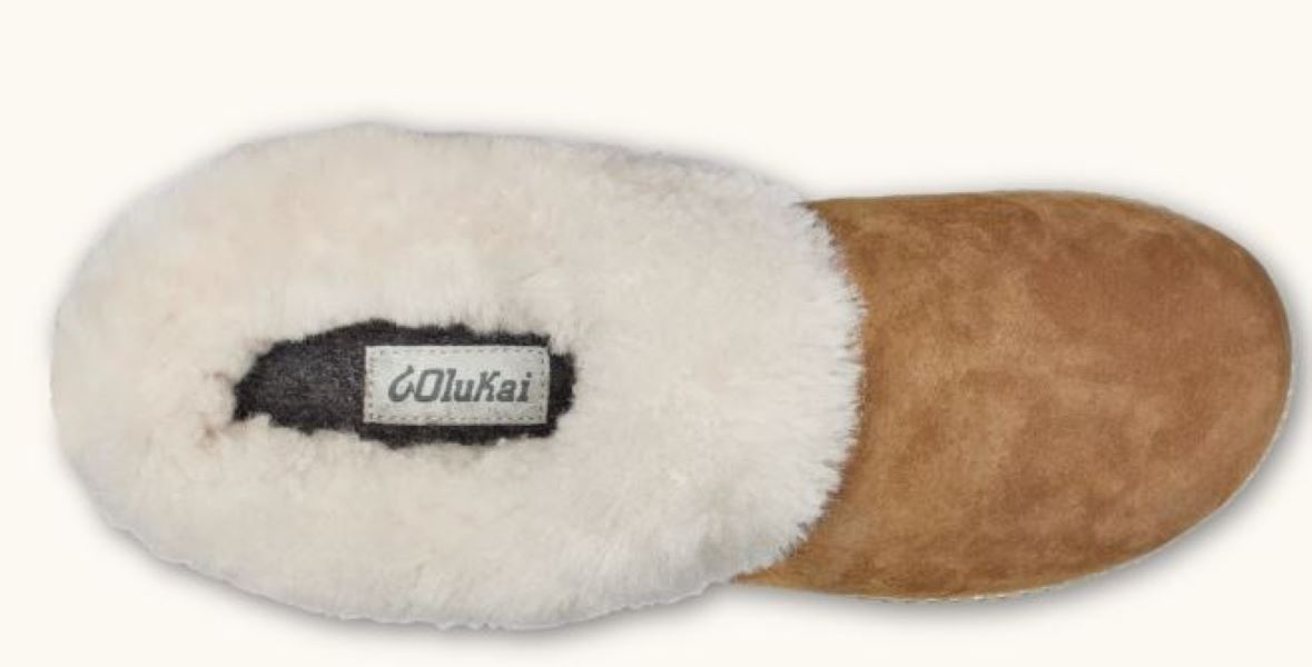 Olukai Tan And Bone Kui Womens Slippers 20457-3419