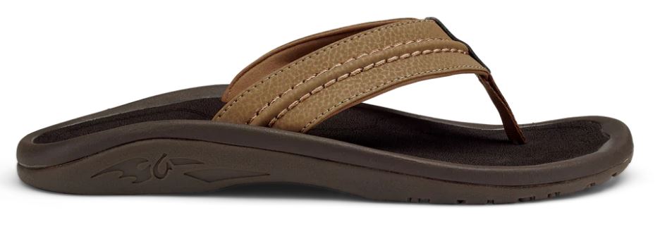 Olukai Tan Hokua Mens Comfort Sandals 10161-3434