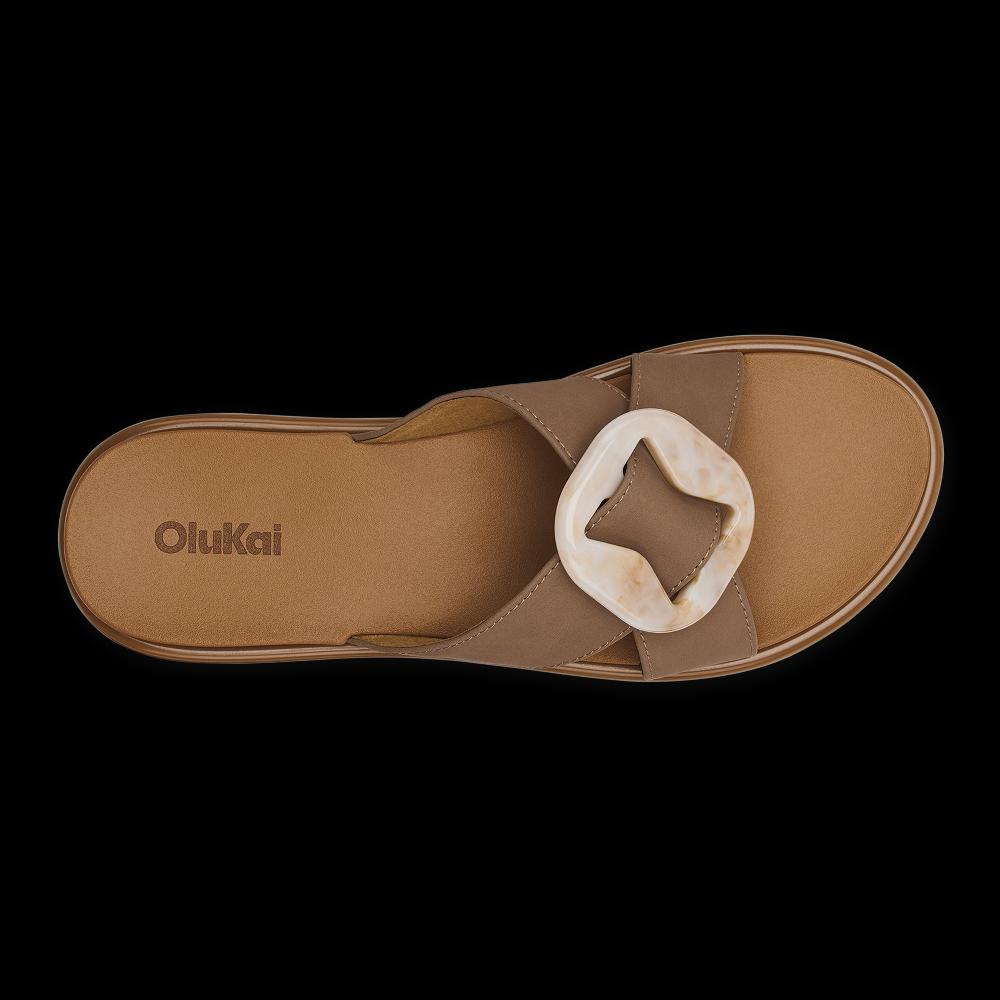 Olukai Tan La'i Women's Versatile Slide Sandals 20511-3434