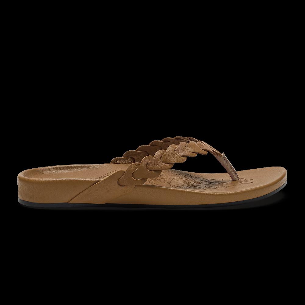 Olukai Tan Lei Women's Leather Sandals 20531-3434