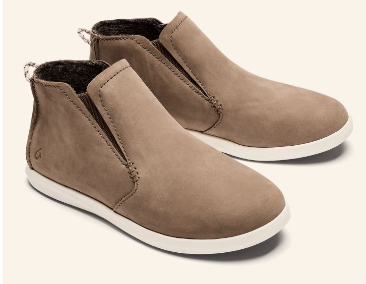 Olukai Taupe Grey/Off White Hawai'iloa Manu Hope Womens Casual Shoes 20397-TG18