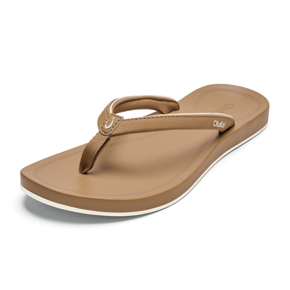 Olukai Warm Sand/Warm Sand 'Uiki Women's Toe Post Thong Sandals 20537-WVWV