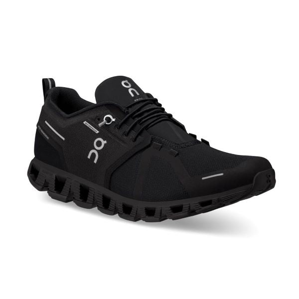 On All Black Cloud 5 Waterproof Womens Athletic Shoes 59.98838