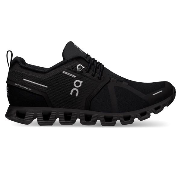 On All Black Cloud 5 Waterproof Womens Athletic Shoes 59.98838