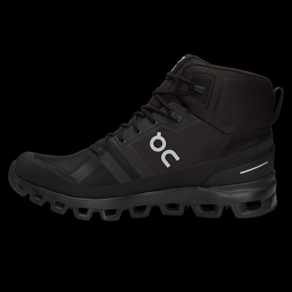 On All Black Cloudrock Waterproof Mens Hiking Shoes 23.99854