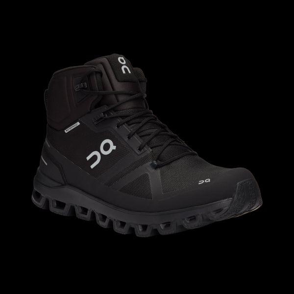 On All Black Cloudrock Waterproof Mens Hiking Shoes 23.99854