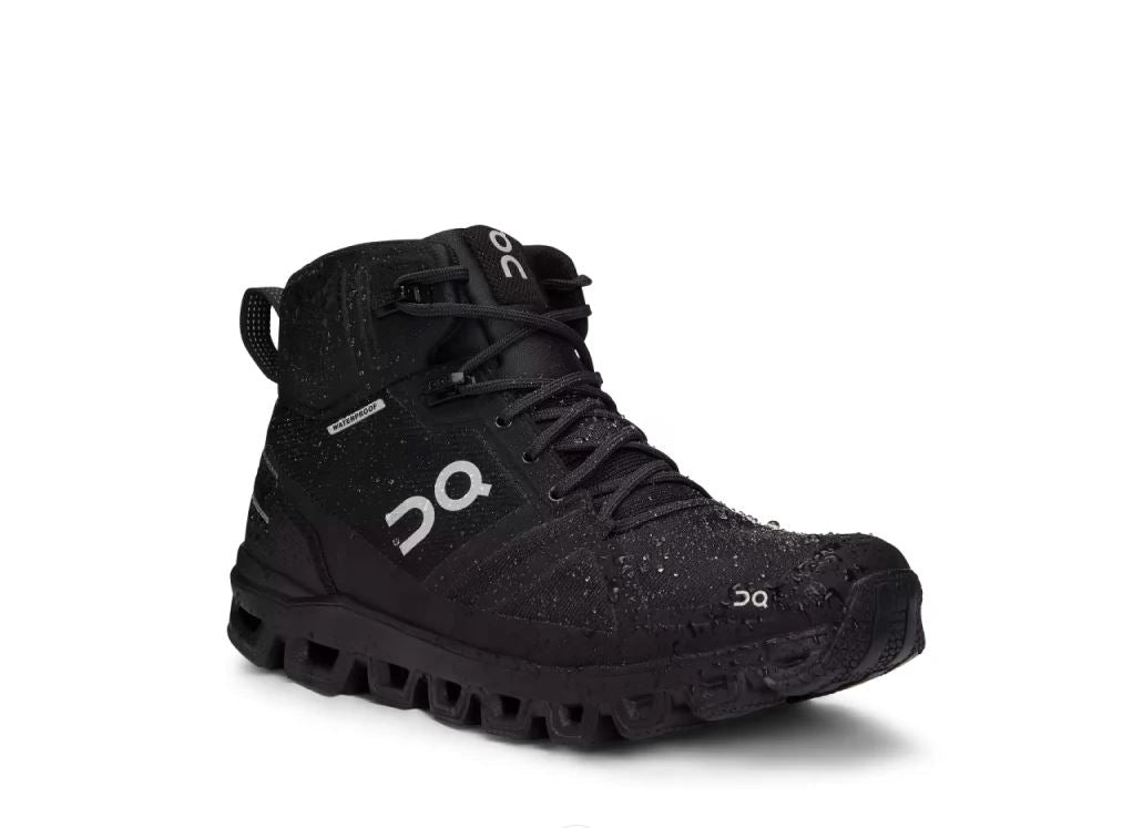 On All Black Cloudrock Waterproof Women's Hiking Boots 23.99851