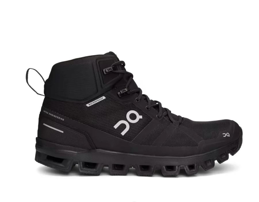 On All Black Cloudrock Waterproof Women's Hiking Boots 23.99851