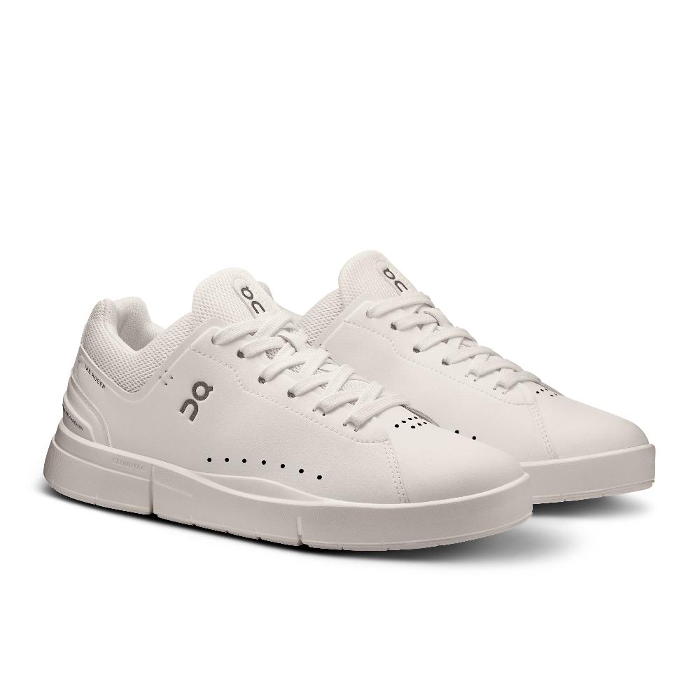 On All White THE ROGER Advantage Women's Athletic Shoes 3WD10650108