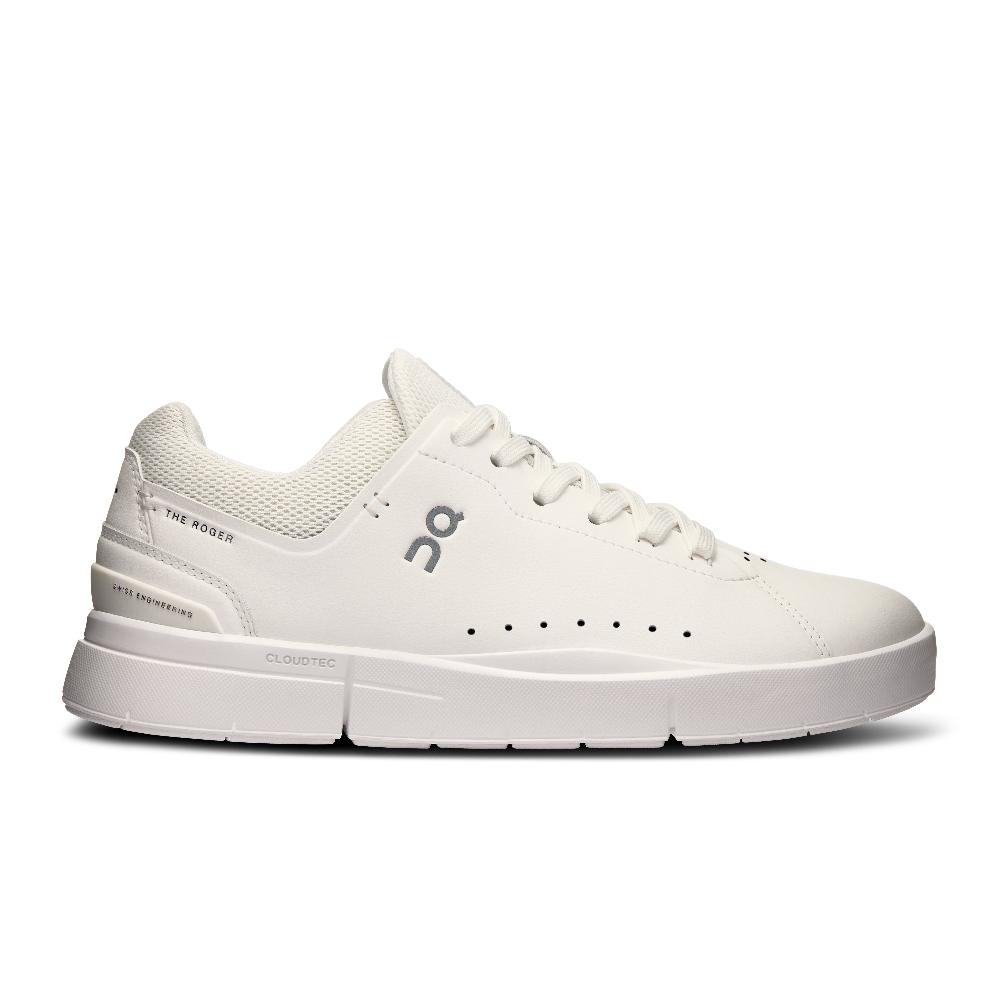 On All White THE ROGER Advantage Women's Athletic Shoes 3WD10650108