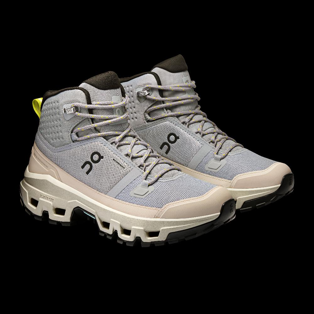 On Alloy/Ice Cloudrock Mid WP Women's Hiking Shoes 3WF10133317
